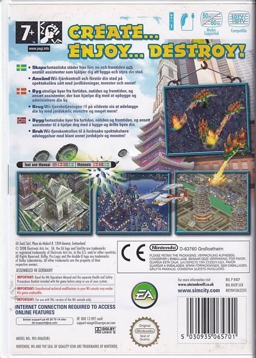 Simcity Creator - Nintendo Wii (B Grade) (Genbrug)